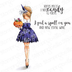 Stamping Bella - Cling Stamps - Curvy Girl Loves Halloween