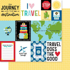 Time To Travel - BELLA BLVD - Double-Sided Cardstock 12"X12" -  Daily Details