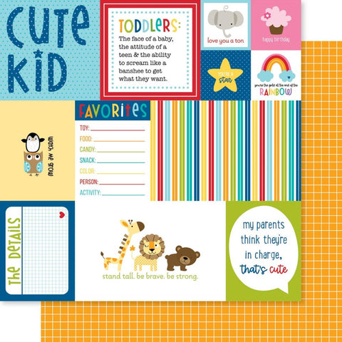 Tiny Tots 2.0 - Bella Blvd - Double-Sided Cardstock 12"X12"  - Daily Details
