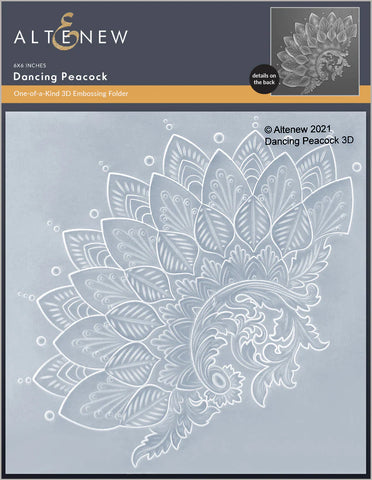 Altenew - 3D Embossing Folder - Dancing Peacock