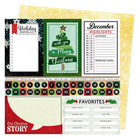 Evergreen & Holly  - Vicki Boutin - Double-Sided Cardstock 12"X12" -  December Highlights