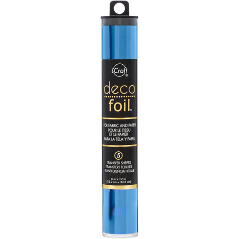 Deco Foil - Transfer Sheets 6"X12" 5/Pkg - Denim