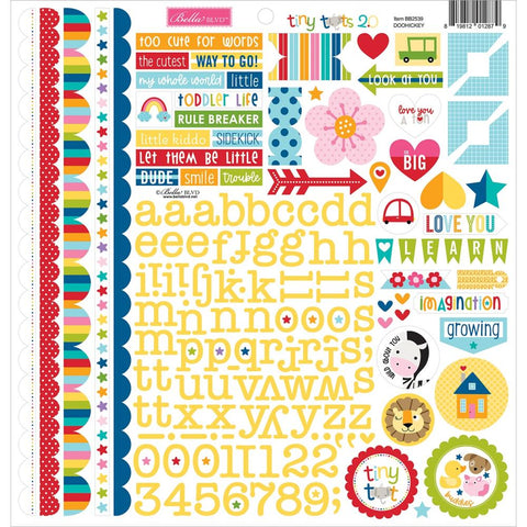 Tiny Tots 2.0 - Bella Blvd - Cardstock Stickers 12"X12" - Doohickey