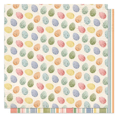Bunnies & Blooms - PhotoPlay - Double-Sided Cardstock 12"X12" - Easter Egg