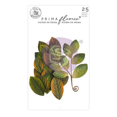 Magnolia Rouge - Prima Marketing - Mulberry Paper Flowers - Elegant Greenery Leaves (9578)