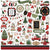 Gnome For Christmas - Echo Park - Cardstock Stickers 12"X12" - Elements