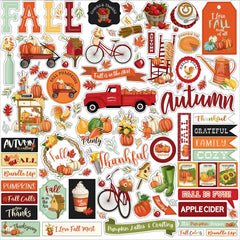 Welcome Autumn - Carta Bella - Cardstock Stickers 12"X12" - Elements