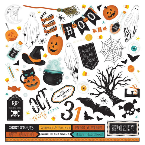 Fright Night - PhotoPlay - Cardstock Stickers 12"X12" - Elements