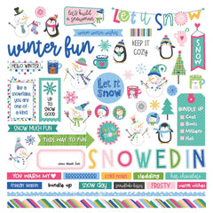 Snow Day - PhotoPlay - Cardstock Stickers 12"X12" - Elements