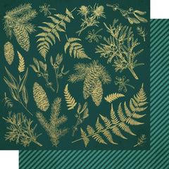 Emerald Eve - Kaisercraft - Double-Sided Cardstock 12"X12" - Emerald Leaves