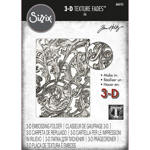 Sizzix/Tim Holtz - 3D Texture Fades Embossing Folder - Entangled (3553)
