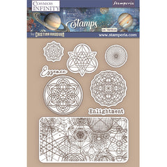 Cosmos Infinity - Stamperia - Natural Rubber Stamp - Essence Symbols (4477)