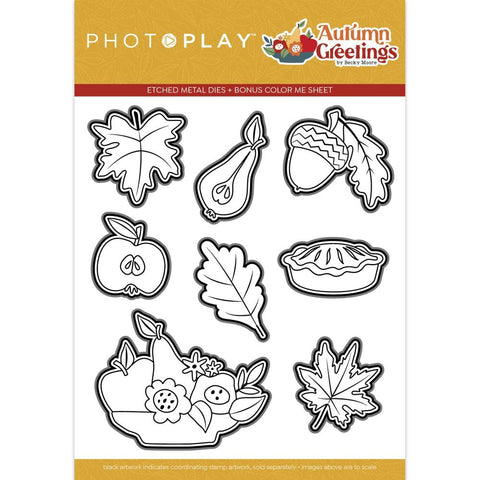 Autumn Greetings - PhotoPlay - Etched Die