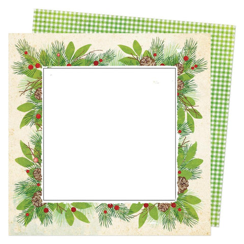Evergreen & Holly  - Vicki Boutin - Double-Sided Cardstock 12"X12" - Evergreen