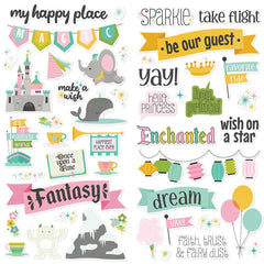 Say Cheese at the Park FANTASY - Simple Stories - Foam Stickers 47/Pkg