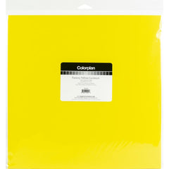 ColorPlan 100lb Cover Solid - Cardstock 12"X12" 10/Pkg - Factory Yellow