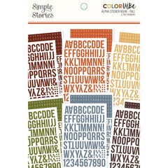 Simple Stories - Color Vibe Alpha Sticker Book - Fall