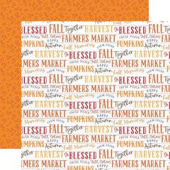 Fall - Echo Park - Double-Sided Cardstock 12"X12" - Fall Phrases