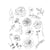 Tim Holtz - Cling Stamps 7"X8.5" -  Floral Elements