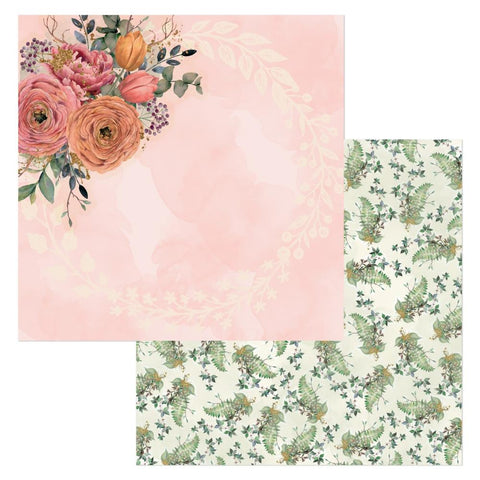 Willow & Sage - BoBunny - Double-Sided Cardstock 12"X12" - Flowers