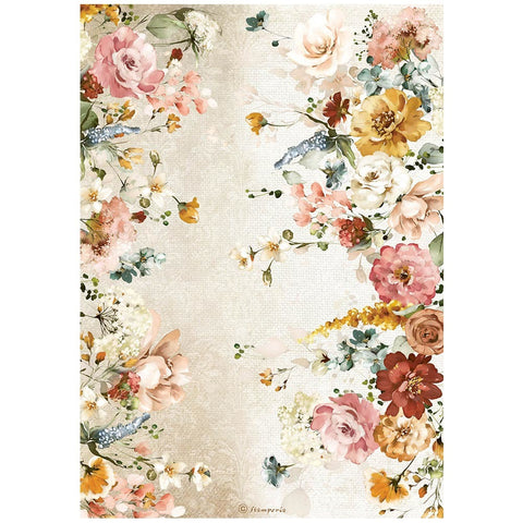 Garden of Promises (Romantic) - Stamperia - A4 Rice Paper - Flowers (4691)