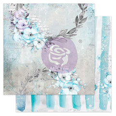 Aquarelle Dreams - Prima Marketing - Double-Sided Cardstock 12"X12" - Forget Me Not
