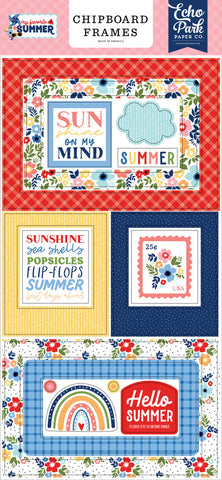 My Favorite Summer - Echo Park - Chipboard 6"x12" -  Frames