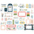 Day In The Life - Echo Park - Cardstock Ephemera 33/Pkg - Frames & Tags