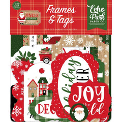 Jingle All The Way - Echo Park - Ephemera 33/Pkg - Frames & Tags
