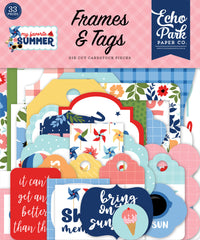 My Favorite Summer - Echo Park - Ephemera 33/pkg - Frames & Tags