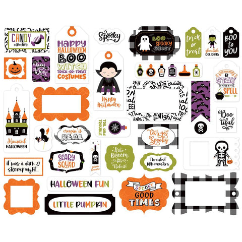 I Love Halloween - Echo Park - Cardstock Ephemera 33/Pkg - Frames & Tags