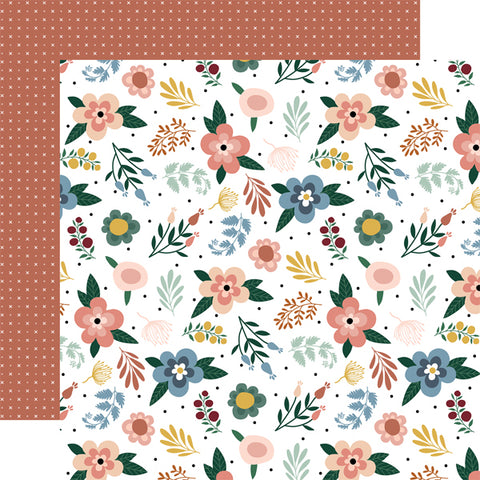 Let's Create - Echo Park - Double-Sided Cardstock 12"X12" - Fresh Flowers