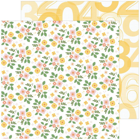 Some Days - PinkFresh - Double-Sided Cardstock 12"X12" - Fresh Flowers