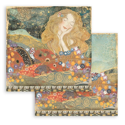 Klimt - Stamperia - Double-Sided Cardstock 12"X12" - From The Beethoven Frieze (834)