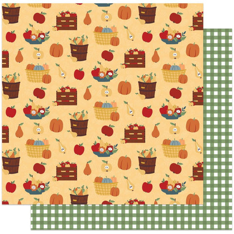 Autumn Greetings - PhotoPlay - Double-Sided Cardstock 12"X12" - Fruit Baskets