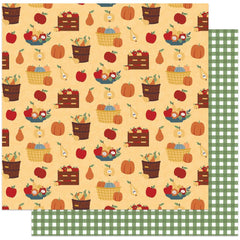 Autumn Greetings - PhotoPlay - Double-Sided Cardstock 12"X12" - Fruit Baskets