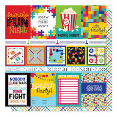 Family Fun Night - PhotoPlay - Double-Sided Cardstock 12"X12" - Game Rules