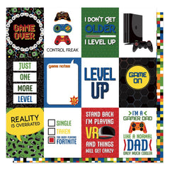 Gamer - PhotoPlay - Double-Sided Cardstock 12"X12" - Glitch