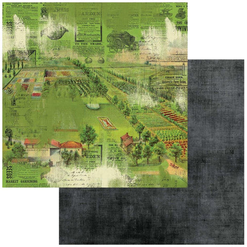 Vintage Artistry Countryside - 49 & Market - Double-Sided Cardstock 12"X12" - Grange