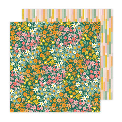 Flower Child - Jen Hadfield - Double-Sided Cardstock 12"X12" - Greenery