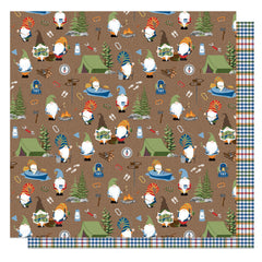 Tulla & Norbert's Camping with My Gnomies - PhotoPlay - 12"x12" Double-sided Patterned Paper - Happy Camper
