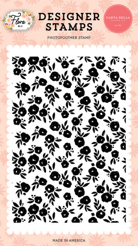 Flora No. 5 - Carta Bella - Clear Stamp - Happy Floral Background