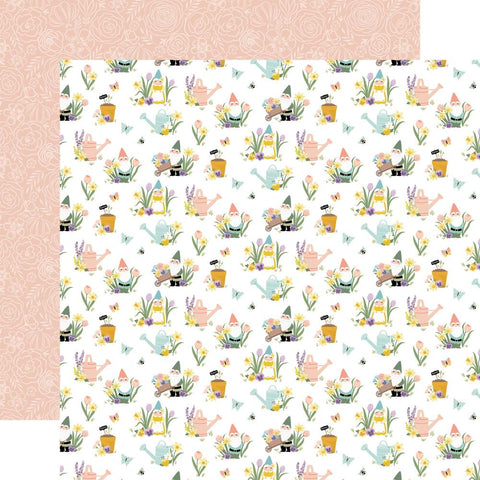 It's Spring Time - Echo Park - Double-Sided Cardstock 12"X12" - Happy Garden