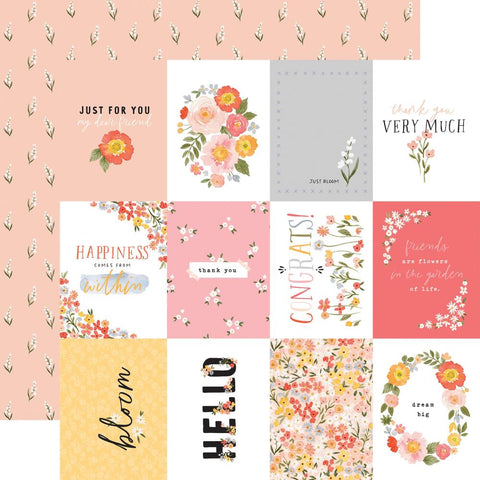 Flora No. 5 - Carta Bella - Double-Sided Cardstock 12"X12" - Happy Journaling Cards
