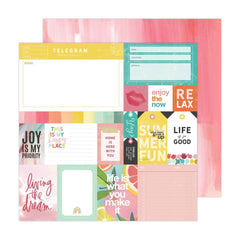 Sun Chaser - Heidi Swapp - Double-Sided Cardstock 12"X12" - Happy Place