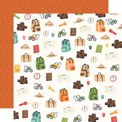 Into The Wild - Simple Stories - Double-Sided Cardstock 12"X12" - Hello Adventure