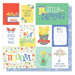 Showers & Flowers - PhotoPlay - Double-Sided Cardstock 12"X12" - Hello Spring