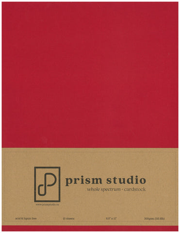 Prism Studio - Whole Spectrum Heavyweight Cardstock 8.5"x11" (10 Sheets)  - Hibiscus