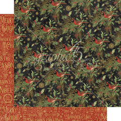 Warm Wishes - Graphic45 - 12"x12" Double-sided Patterned Paper - Holiday Hello