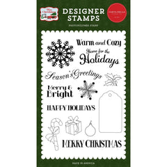 White Christmas - Carta Bella - Stamp Set - Home For The Holidays